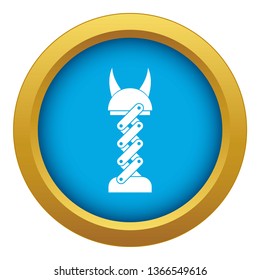 Mechanic icon blue vector isolated on white background for any design