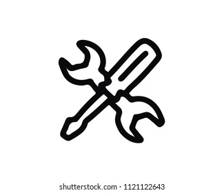 mechanic icon design illustration,hand drawn style design, designed for web and app