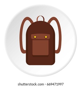 Mechanic icon in flat circle isolated on white vector illustration for web
