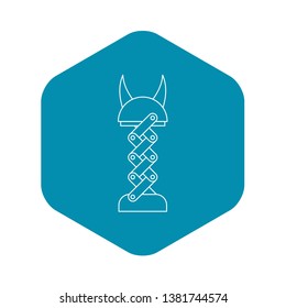 Mechanic icon. Outline illustration of mechanic vector icon for web