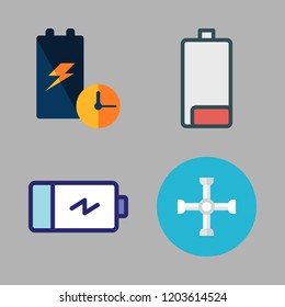mechanic icon set. vector set about wrench and battery icons set.