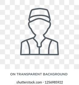 Mechanic icon. Trendy flat vector Mechanic icon on transparent background from Professions collection. High quality filled Mechanic symbol use for web and mobile