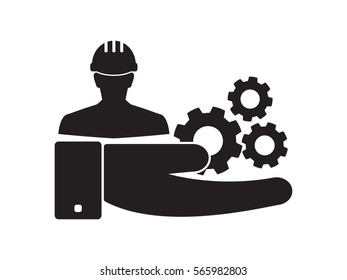 mechanic, icon, vector illustration eps10