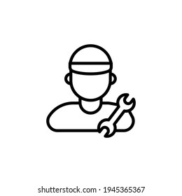 Mechanic icon in vector. Logotype