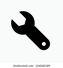 Mechanic Icon. Wrench, Workshop Tool Symbol - Vector.