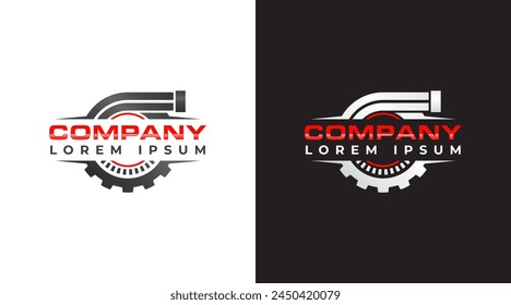 Diseño de logo mecánico. Reparación de diseño de logotipo de herramientas de servicio