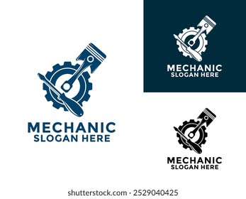 Mechanische Logo-Design, Dienstleistungen, Engineering, Reparatur, Wartung Arbeit Logo Vektor Vorlage