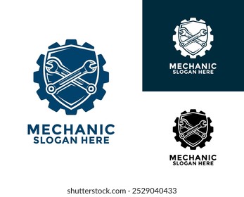 Mechanic logo design, services,engineering,repair, maintenance work logo vector template