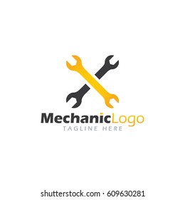Mechanic logo design template