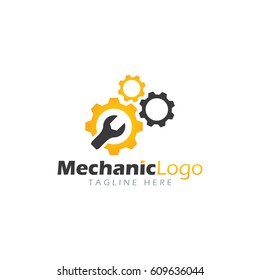 Mechanic logo design template