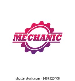 Mechanic Logo Template Design Vector, Emblem, Design Concept, Creative Symbol, Icon