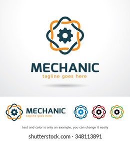 Mechanic Logo Template Design Vector