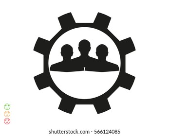 Mechanic man icon, vector illustration eps10