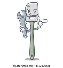 Mechanic mascot silicone spatula for mixing food