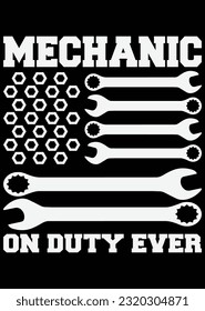 Mechanic On Duty Ever eps cut file for cutting machine