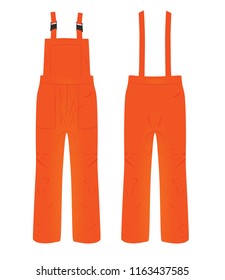 Mechanic pants. vector illustration