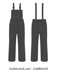 Mechanic pants. vector illustration