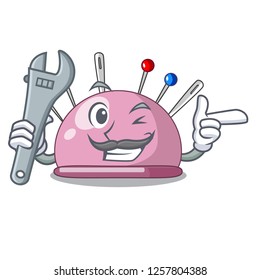 Mechanic pincushion a cartoon pins for sewing
