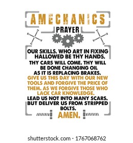 Mechanic Quote and Saying. a mechanics prayer