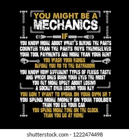 Mechanic Quote and Saying. You might be a mechanics