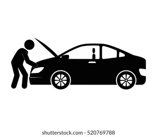 mechanic service isolated icon