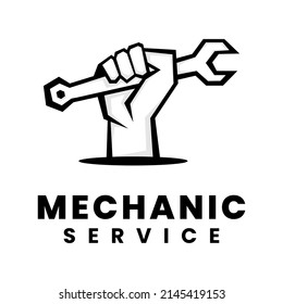 mechanic service logo design template