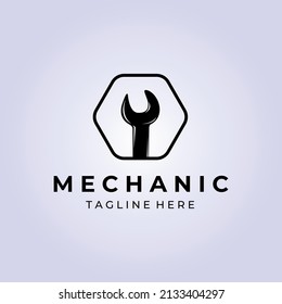 mechanic service logo vector design