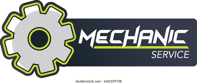 Mechanic Service Maintenance Logo Design Vector 