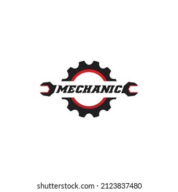 mechanic services, auto repair logo. design template, vector illustration.