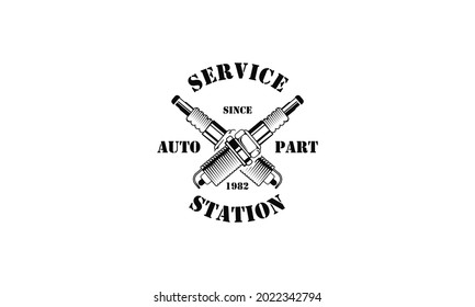 Servicios mecánicos, ingeniería, diseño del logotipo de reparación