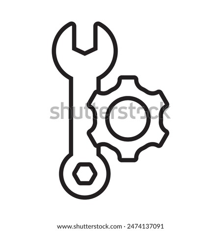 Mechanic Settings Icon Ideal for Engineering and Maintenance Themes