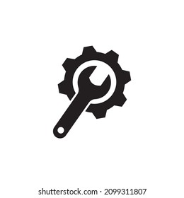 mechanic settings icon vector isolated illustration