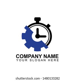 Mechanic Stopwatch Logo Design Vector Stock Vector (Royalty Free ...