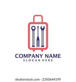 Mechanic Suitcase logo design vector. Suitcase logo design template concept
