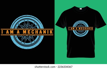 Mechanic T- Shirt Design Template (New And Creative ) svg