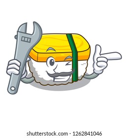Mechanic tamago sushi using an egg character