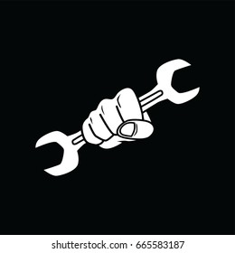 mechanic theme logo logotype vector art illustration