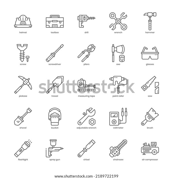 Mechanic Tool icon pack for your website design,\
logo, app, UI. Mechanic Tool icon outline design. Vector graphics\
illustration and editable\
stroke.
