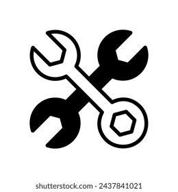 mechanic tool icon symbol vector template