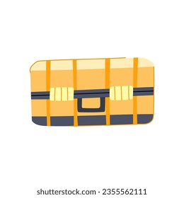 dibujos animados mecánicos. construcción de casas, madera de diy, señalización de caja de herramientas mecánica de renovación fija. ilustración vectorial de símbolo aislado