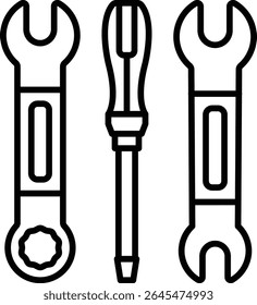 Mechanic tools vector icon. Can be used for printing, mobile and web applications.