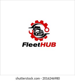 diseños de logotipo de camiones mecánicos sencillos para el transporte y el logotipo del automóvil
