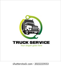 mechanic truck logo designs simple for transportation and automotive logo