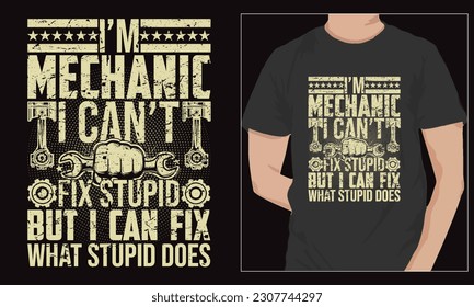 Mechanic T-shirt Design, custom mechanic t shirt design, mechanics for t-shirt design	