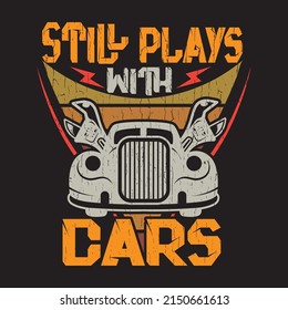 Mechanic T-Shirt Design with custom vector.