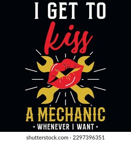 Mechanic typography or graphics tshirt design vector design 