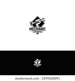 Mechanic vector Logo design template