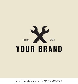 MECHANIC VINTAGE LOGO DESIGN VECTOR GRAPHIC ILLUSTRATION SYMBOL ICON