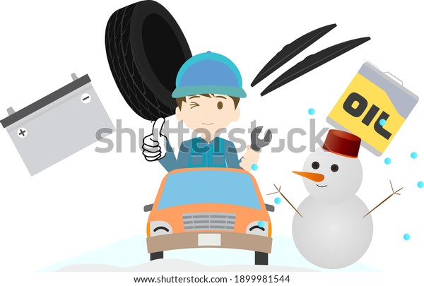 Mechanic and winter car\
maintenance