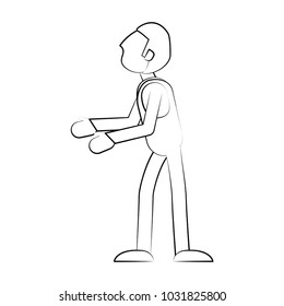 Mechanic worker cartoon